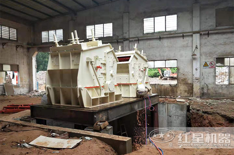 固定式建筑废料粉碎现场 固定式建筑废料粉碎现场