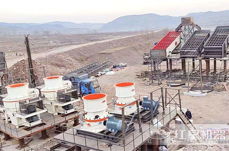 产量较大时建议选配多台破碎设备组合作业 产量较大时建议选配多台破碎设备组合作业