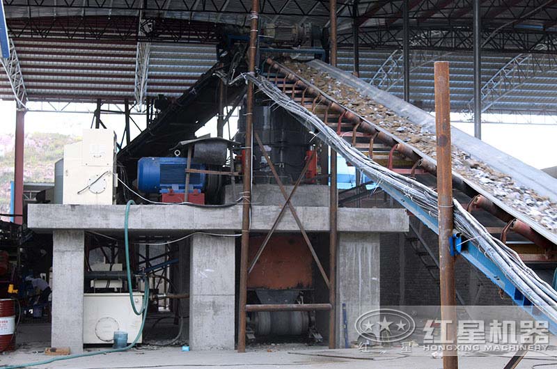 石子生产现场 石子生产现场