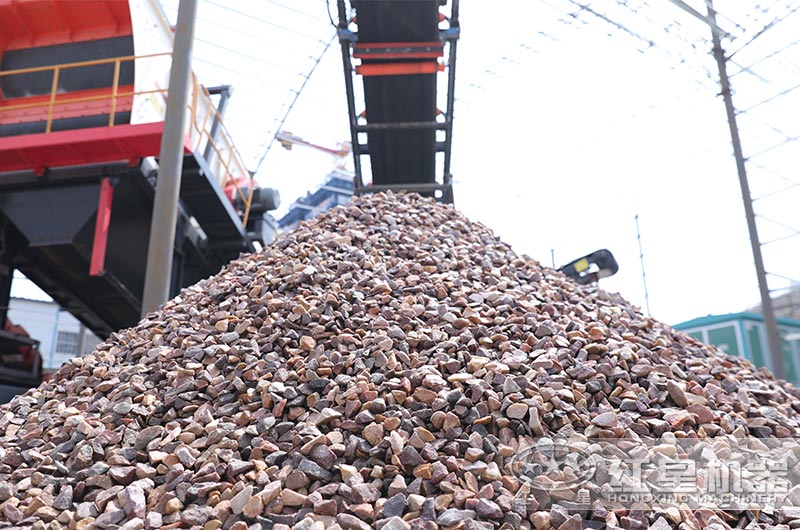 模块化破碎站加工出的成品骨料 模块化破碎站加工出的成品骨料