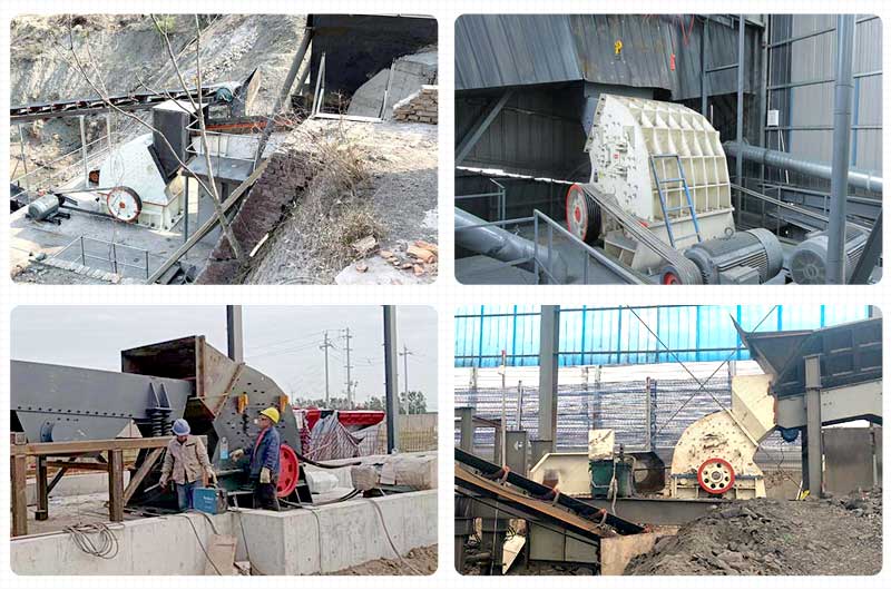 锤石破碎机现场 锤石破碎机现场