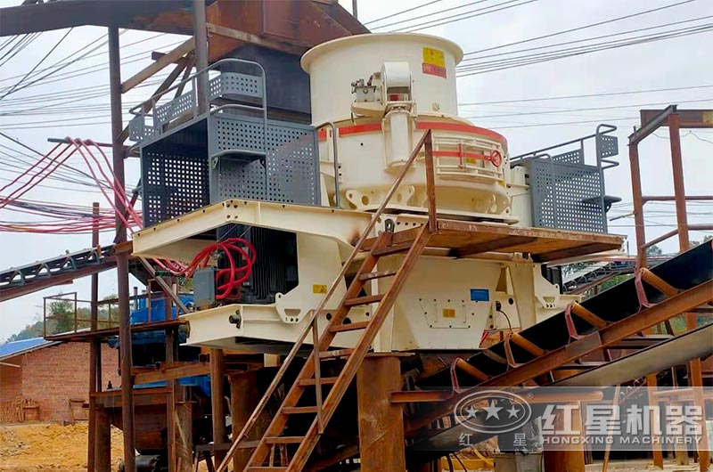 HVI河卵石制砂机现场 HVI河卵石制砂机现场